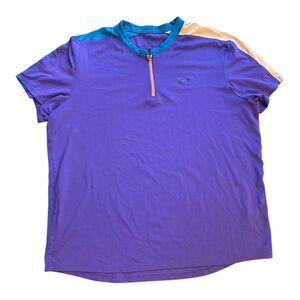 Nike Men's Multi-Colored Purple Polo Shirt